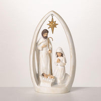 Sullivans White Holy Family Nativity Scene Figurine 9 in. (Pack of 12)