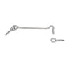 Hook & Eye, Stainless Steel, 6-In. (Pack of 3)