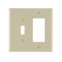 Leviton Midway Ivory 2 gang Thermoplastic Nylon Decorator/Toggle Wall Plate 1 pk - Deal of The Week