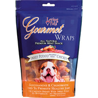 Gourmet Wraps Dog Treats with Glucosamine and Chondroitin Sweet Potato and Chicken Joint Support 8 oz