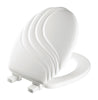 Bemis Round White Molded Wood Toilet Seat