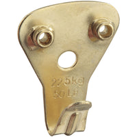 National Hardware Brass-Plated Picture Hanger 50 lb (Pack of 5).