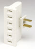 Leviton C24-00069-00w White Swivel Triple Tap Plug-In Outlet Adapter