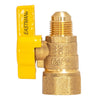 Eastman 3/8 in. Flare X 1/2 in. FIP Brass Gas Valve