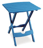 Adams Quik-Fold Pool Blue Rectangular Resin Folding Side Table - Open Box