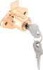 Prime-Line Bright Brass Gold Steel Cabinet/Drawer Lock