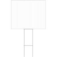 Hillman White Blank Sign 20 in. H X 24 in. W (Pack of 6)