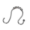 Zenna Home Chrome Silver Metal Shower Hooks 12 pk