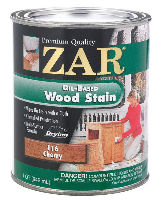 ZAR Semi-Transparent Cherry Oil-Based Oil Wood Stain 1 qt. (Pack of 4)