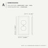 Amerelle Chelsea Aged Bronze 1 gang Stamped Steel Duplex Wall Plate 1 pk