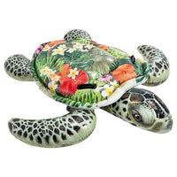 Intex Multicolored Vinyl Inflatable Sea Turtle Ride-On Pool Float - Open Box