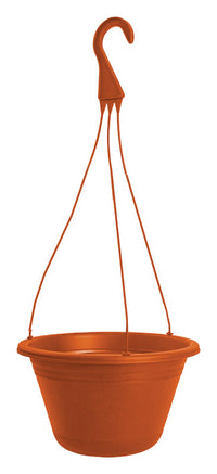 Rugg Polyresin Hanging Basket Terracotta
