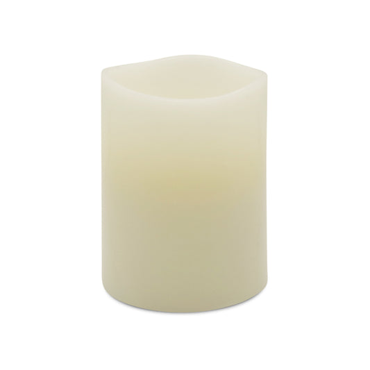 Matchless Darice Ivory Vanilla Honey Scent Pillar Flameless Flickering Candle 4 in. H x 3.15 in. Dia. (Pack of 4)