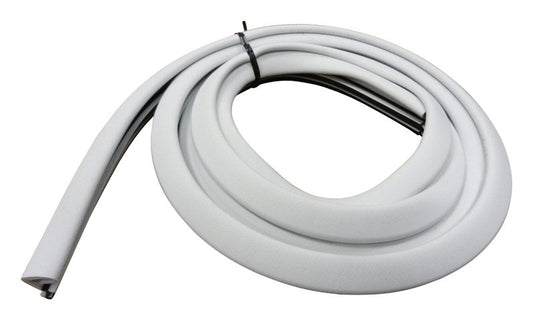 M-D White Rubber Weatherstrip For Doors 7 ft. L X 3/4 in.