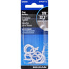 Hillman Large White Metal 7/8 in. L Cup Hook 1 lb (Pack of 10)