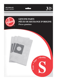 Hoover Vacuum Bag For bag 3 pk