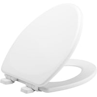 Mayfair Slow Close Elongated White Molded Wood Toilet Seat - Deal of The Week