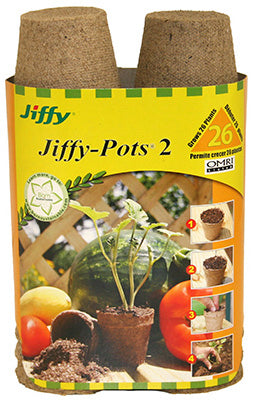 Jiffy 1 Cells 2 in. H X 2 in. W Seed Starting Peat Pot 26 pk
