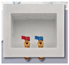 SharkBite 1/2 in. Push Fit X 3/4 in. D GHT Brass Washing Machine Outlet Box