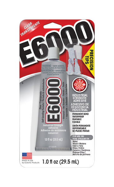 Eclectic E6000 Industrial Strength Solvent Based Adhesive Clear 1 gal Pail