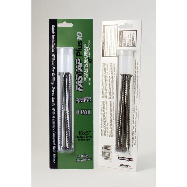 WOOD SCREWS 10X3-3/4"6PK