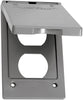Sigma Engineered Solutions Rectangle Metal 1 gang Vertical Duplex Cover