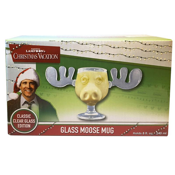 NMR Christmas Vacation 8 oz Glass Moose Drinking Glass (Pack of 12)