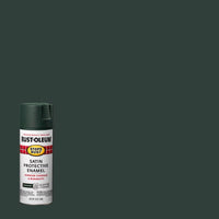Rust-Oleum Stops Rust Satin Hunter Green Spray Paint 12 oz. (Pack of 6)
