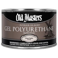 Old Masters Satin Clear Oil-Based Polyurethane 1 pt (Pack of 4)
