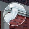 Amerimax 2 in. H X 3 in. W X 7.5 in. L White Vinyl Gutter Elbow - Deal of The Week