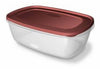 Rubbermaid Plastic Clear Dishwasher Safe Rectangle Food Storage Container 11 L in. 2.5 gal.
