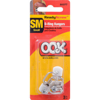 Hillman OOK Nickel Plated Ring Hanger 20 lb 3 pk (Pack of 12)