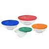 Pyrex Smart essentials 1, 1.5, 2.5, 4 Glass Assorted Mixing Bowl Set 8 pc. (Pack of 2)