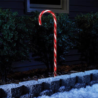 Celebrations Candy Cane Pathway Marker Red Plastic (Pack of 24)