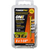 Hillman POWERPRO ONE No. 8  S X 1-1/4 in. L Star Flat Head Multi-Material Screw (Pack of 5)