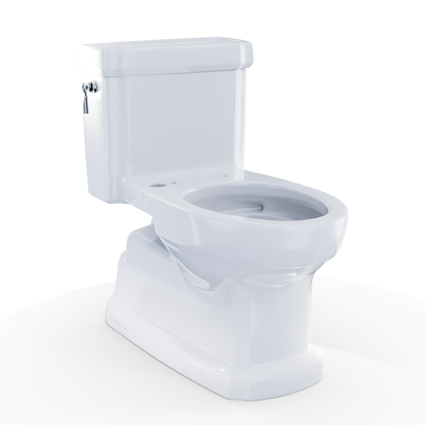 TOTO® Eco Guinevere® WASHLET+ Ready Elongated 1.28 GPF Universal Height Skirted Toilet with CEFIONTECT®, Cotton White - CST974CEFGAT40#01