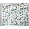 iDesign 72 in. H X 72 in. W Blue/Green Fish Shower Curtain Vinyl