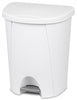 Sterilite 6.6 gal. White Step-On Wastebasket (Pack of 4)