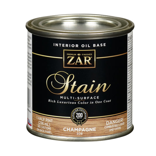 ZAR Semi-Transparent Champagne Oil-Based Wood Stain 8 oz. (Pack of 6)