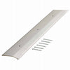 M-D 0.19 in. H X 36 in. L Prefinished Silver Aluminum Carpet Trim