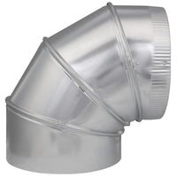 Imperial 9 in. Dia. x 9 in. Dia. Adjustable 90 deg. Galvanized Steel Stove Pipe Elbow (Pack of 8)