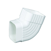 Amerimax 4 in. H X 3 in. W X 5.5 in. L White Vinyl B Gutter Elbow (Pack of 18)
