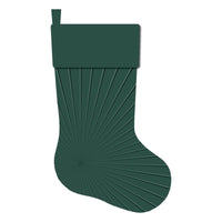Celebrations Green Quilted Christmas Stocking (Pack of 12)
