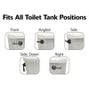 Korky StrongARM Faucet Style, Brushed Nickel Flush Handle