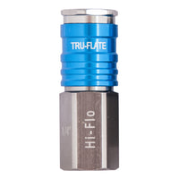 Tru-Flate HI FLO Aluminum Coupler 1/4 in. Female 1 pc - Open Box