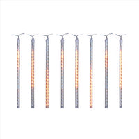 Celebrations Orange 12 in. LED Meteor Lights Halloween Decor