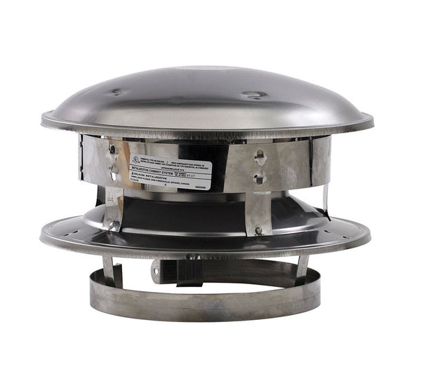 Cúpula superior redonda de acero inoxidable de 6 pulgadas de diámetro Selkirk