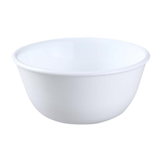 Corelle 5.5 in. Dia. Winter Frost Glass/Porcelain Soup Dessert Cup Bowl 15 oz. (Pack of 4)