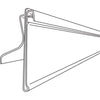 Plastic Shelf Bin Tag Strip 1.25 in. H X 0.32 in. W