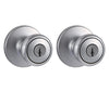 Kwikset Tylo Satin Chrome Entry Knobs 1-3/4 in.